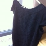 brocade little black dress